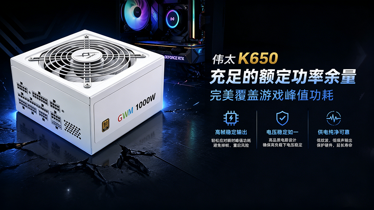 主流网游主机电源搭配方案 稳定不重启高帧运行